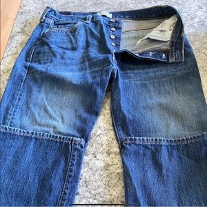 Men’s Levis 501 Button up straight leg jeans 34”x32”